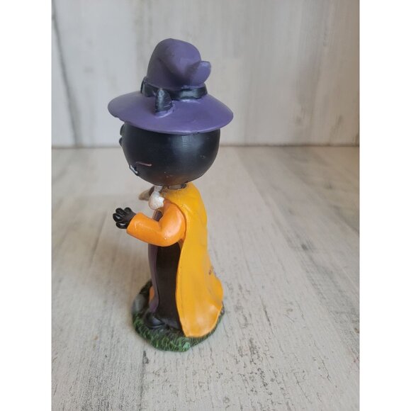 Halloween Bobble cat witch home decor trick or treater - Picture 3 of 6